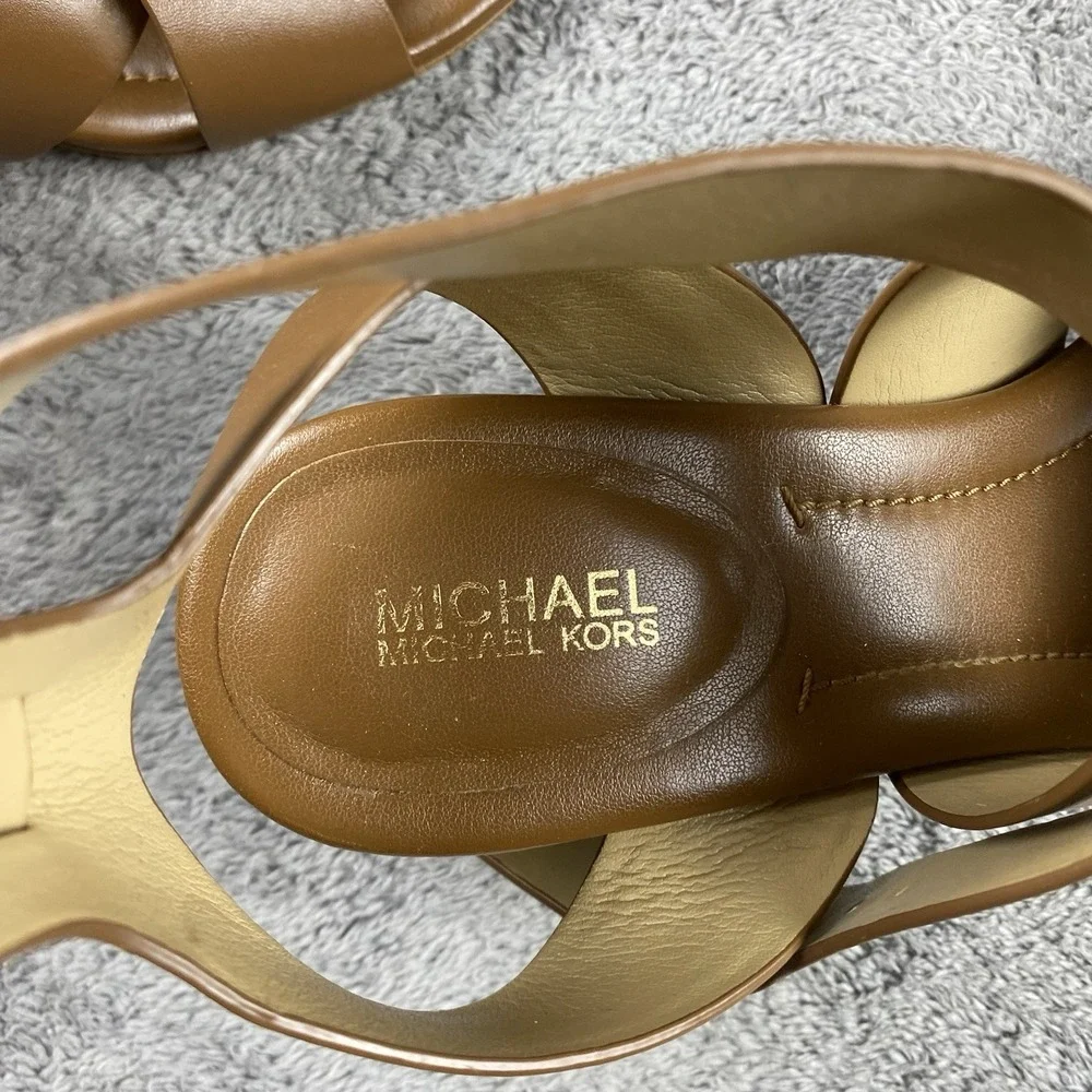 Michael Michael Kors Maribella Sandal Luggage‎ Womens 7.5 Brown